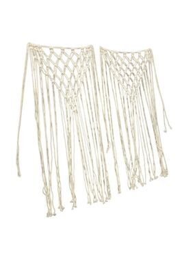 Macrame Chair Back Ties Set Boho Window Decor